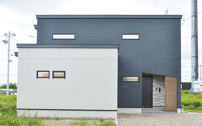 ツートンを活かしたスタイリッシュな住まい